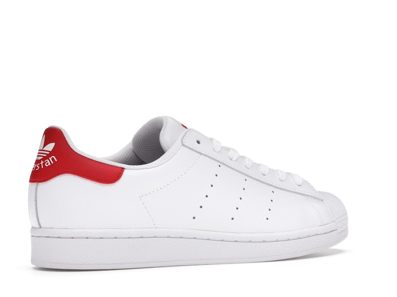 adidas Superstan White Scarlet