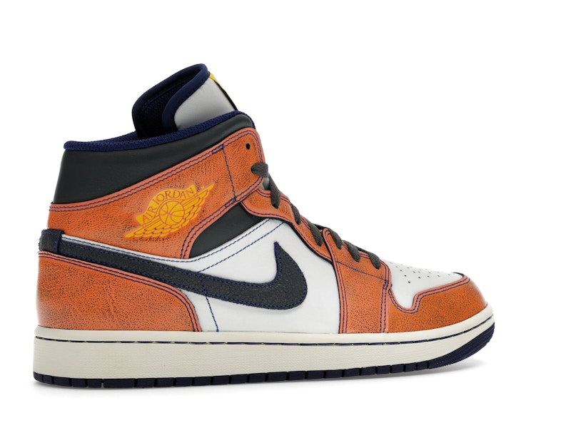 Jordan 1 Mid SE Summit White Crimson Bliss Deep Royal Blue Iron Grey