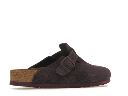 Birkenstock Boston Soft Footbed Suede Wine