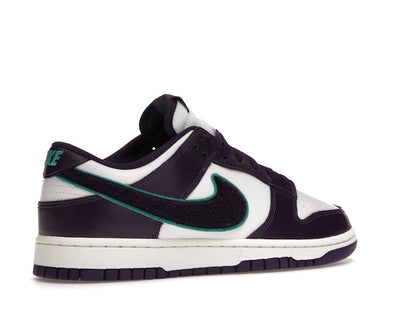 Nike Dunk Low Chenille Swoosh Sail Grand Purple