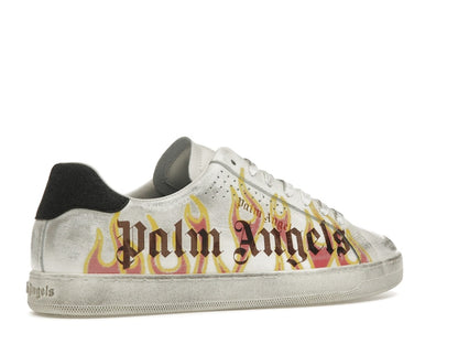 Palm Angels Palm One Low-Top Flame Print White Multi