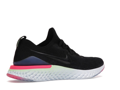 Nike Epic React Flyknit 2 Black Sapphire Hyper Pink