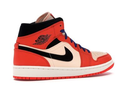Jordan 1 Mid Team Orange Black