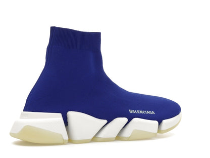 Balenciaga Speed 2.0 Recycled Knit Blue Glow