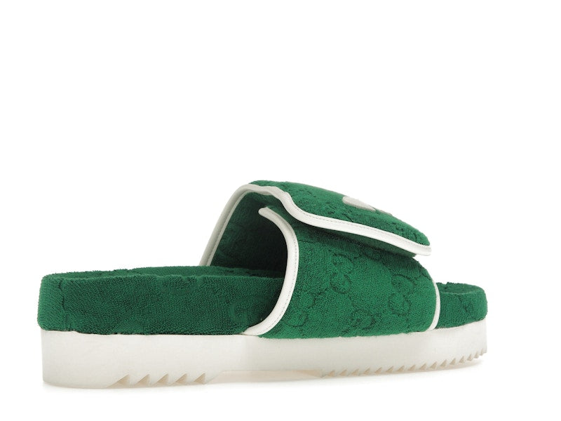 adidas x Gucci GG Platform Sandal Green