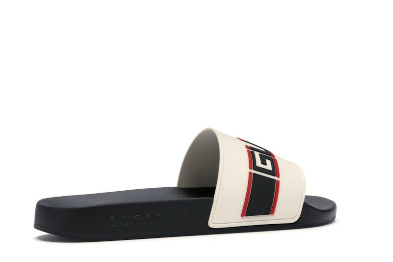 Gucci Stripe Slide White