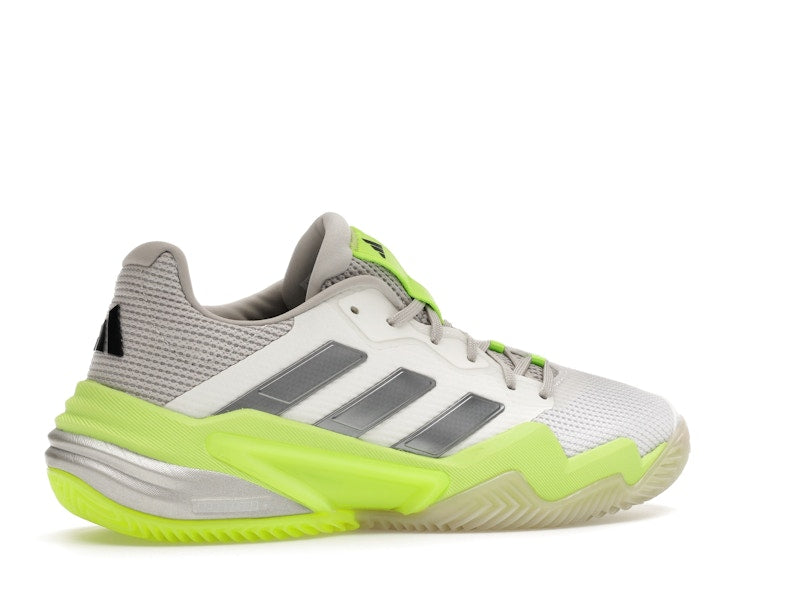 adidas Barricade 13 Clay Cloud White Iron Metallic Lucid Lemon (Women's)