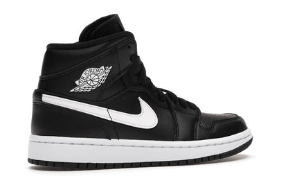 Jordan 1 Mid Black White (Women's)