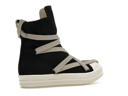 Rick Owens DRKSHDW Hexa High Black Pearl Milk Fat Lace