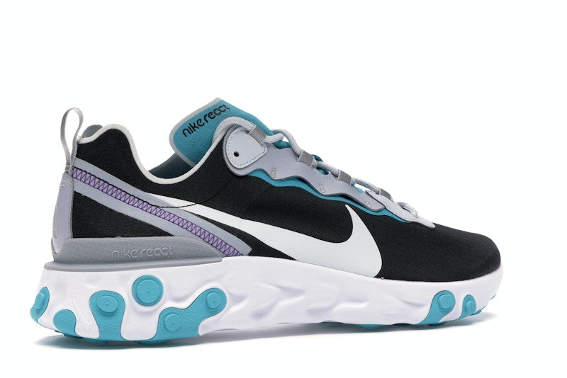 Nike React Element 55 Black Pure Platinum Teal Nebula