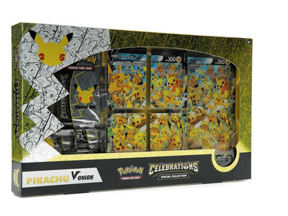Pokémon TCG 25th Anniversary Celebrations Pikachu V Union Special Collection Box