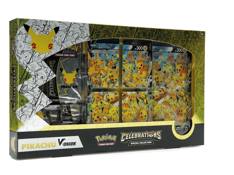Pokémon TCG 25th Anniversary Celebrations Pikachu V Union Special Collection Box