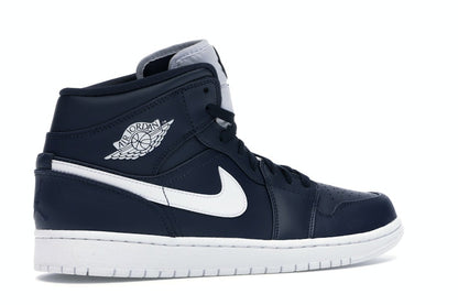 Jordan 1 Retro Mid Obsidian White