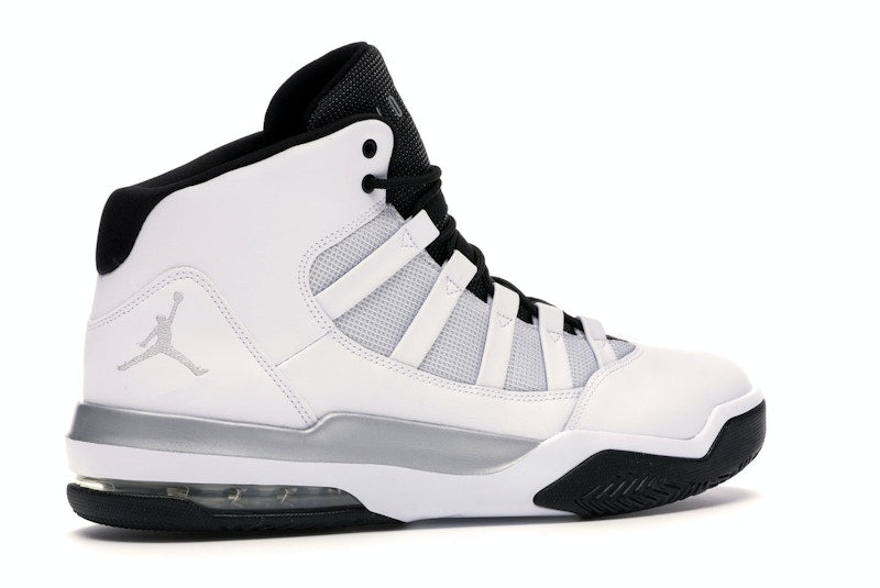 Jordan Max Aura White Metallic Silver Black