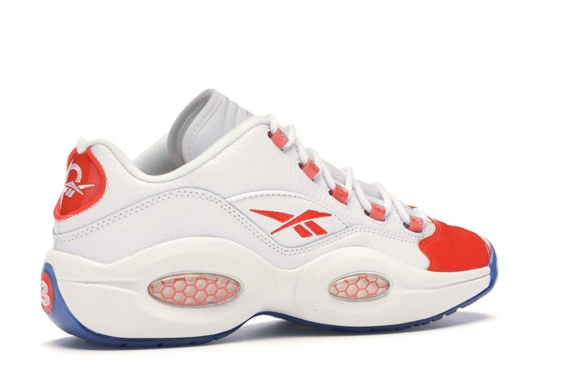 Reebok Question Low Patent Toe Orange