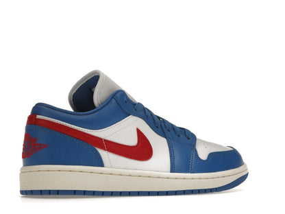 Jordan 1 Low Sport Blue Gym Red (Women's)