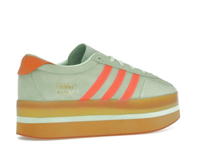 adidas Gazelle Stack Semi Green Spark Solar Orange Gum (Women's)