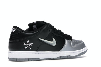 Nike SB Dunk Low Supreme Jewel Swoosh Silver