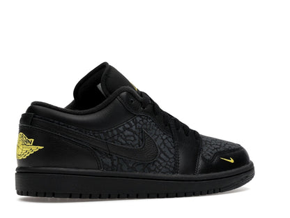 Jordan 1 Low Black Elephant Print
