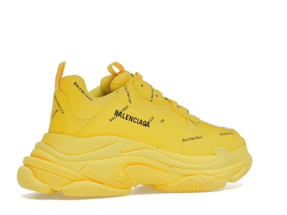 Balenciaga Triple S Allover Logo Yellow