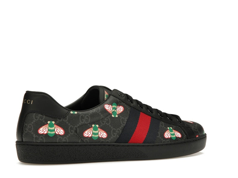 Gucci Ace Bee Print Black