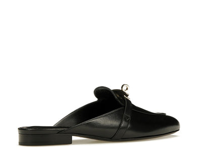 Hermes Oz Mule Noir Goatskin Leather