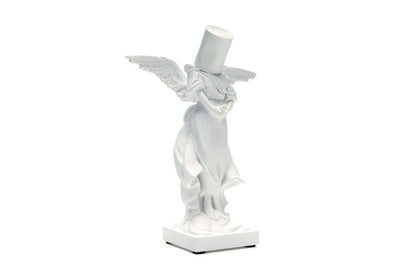 Banksy Bucket On Head Figure White