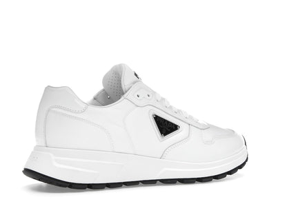 Prada PRAX 01 Sneakers Re-Nylon Brushed Leather White Black