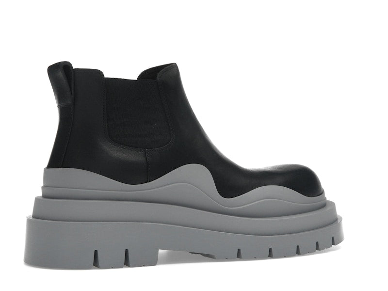 Bottega Veneta Tire Ankle Chelsea Boot Black Vapor