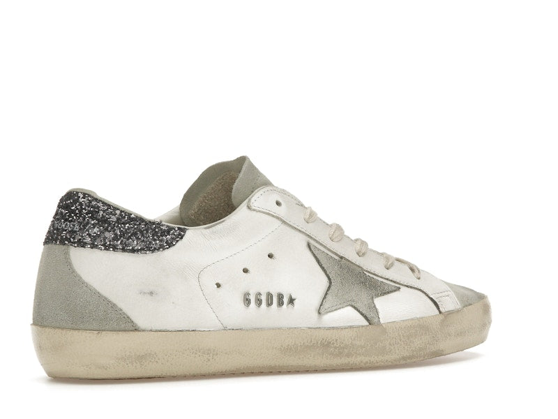 Golden Goose Super-Star White Dark Grey Glitter (Women's)
