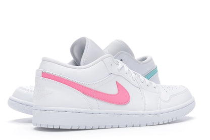 Jordan 1 Low White Multi-Color Swoosh