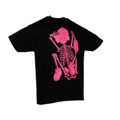 KAWS SKELETON NEW FICTION T-shirt Pink