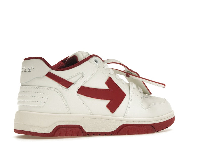 OFF-WHITE Out Of Office OOO Low Tops White Red White Tag