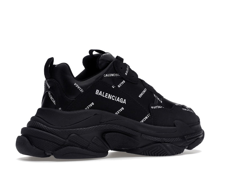 Balenciaga Triple S Black Logo (Women's)