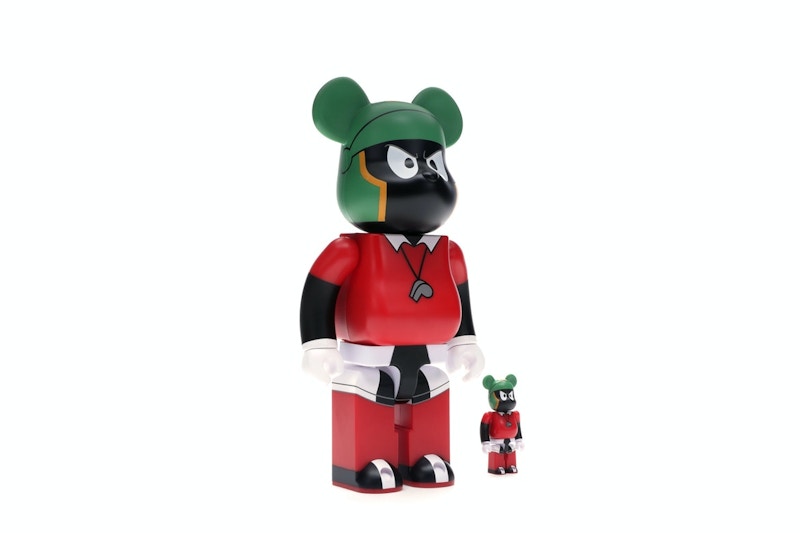 Bearbrick Marvin The Martian 100% & 400% Set Black/Red