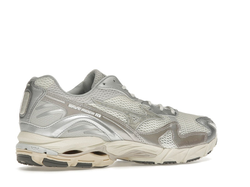 Mizuno Wave Rider 10 Metallic Snow White