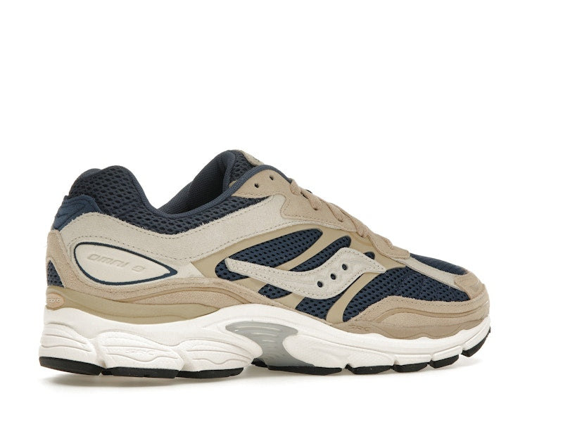Saucony ProGrid Omni 9 Premium Beige Navy Blue