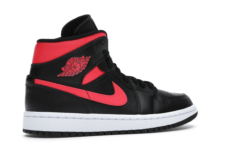 Jordan 1 Mid Black Siren Red (Women's)