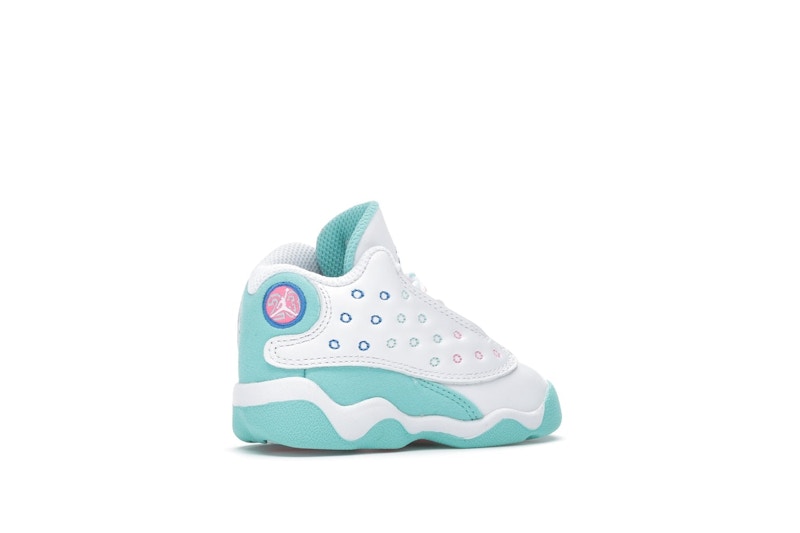 Jordan 13 Retro White Soar Green Pink (TD)