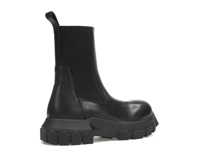 Rick Owens Lido Beatle Bozo Tractor Boots Black