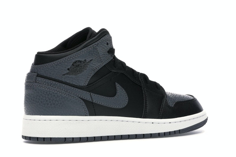 Jordan 1 Mid Black Dark Grey (GS)