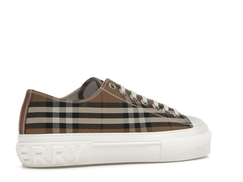 Burberry Vintage Check Cotton Sneakers Birch Brown