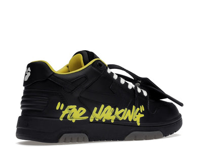 OFF-WHITE Out Of Office "OOO" Low Tops For Walking Black Yellow