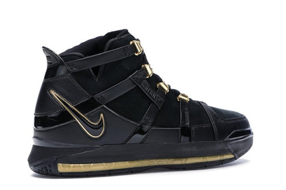 Nike LeBron Zoom 3 Black Metallic Gold