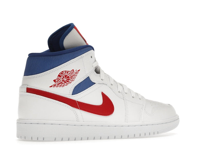 Jordan 1 Mid White Red Royal (Women's)