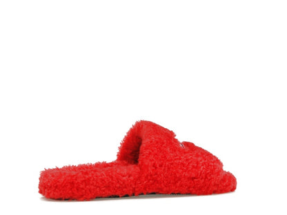 Balenciaga Furry Slide Red White (Women's)
