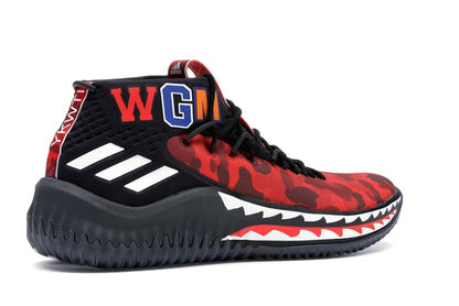 adidas Dame 4 A Bathing Ape Red