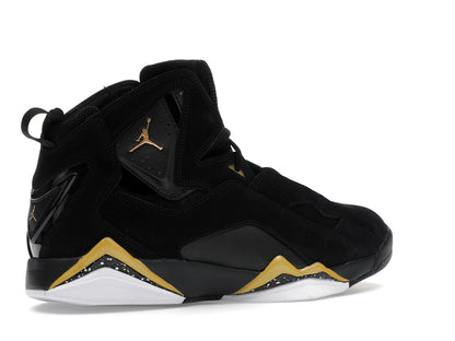 Jordan True Flight Black White Metallic Gold
