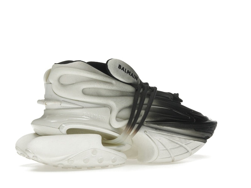 Balmain Unicorn Low-Top White Black Gradiant