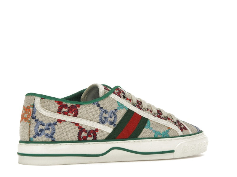 Gucci Tennis 1977 GG Logo White Multi